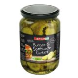 SPAR BBQ Burger- & Sandwichgurken INTERSPAR 510 Gramm 1 Glas
