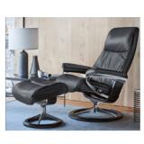 Stressless View (M) mit Signature Gestell inkl. Hocker in Leder XXXLutz 1 Stück