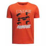 Bild von Under Armour KINDER SPORTSWEAR UA B SPLIT BIG LOGO SHORT SLEEVE ORANGE HERVIS 1 Stück