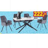 Tischgruppe 5-Teilig 1634011601 + 1634008501 Möbelix 5 Stück