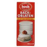 Hoch Backoblaten 40 oder 50 mm MPREIS 100 Stück