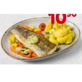 GEBRATENES SEEHECHT-FILET mit Petersilerdäpfeln & Röstgemüse BILLA PLUS 1 Set