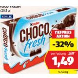 Kinder Choco Fresh HOFER 20.50 Gramm 5 Stück