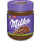 Milka Haselnusscreme, Preisangabe ohne MwSt. (Preis inkl. MwSt. 3,29 €), METRO 350 Gramm 1 Glas