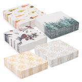 kokett Servietten „Festtag“ 3-lagig versch. Farben und Muster HOFER 40 Stück