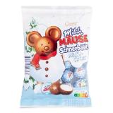 Choceur Milch Mäuse Schneebälle Milchcreme oder Milchcreme mit Haselnuss HOFER 130 Gramm 1 Packung