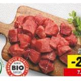 Ein gutes Stück Heimat Frisches Bio Rindsgulaschfleisch gewürfelt Lidl 500 Gramm