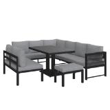 Bessagi Garden Dining-Loungeset „PERGOLINA“ 2069003201 mömax 5 Stück