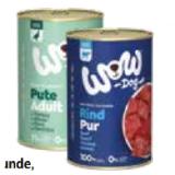 WOW Nassnahrung für Hunde div. Sorten DAS FUTTERHAUS 400 Gramm 1 Dose