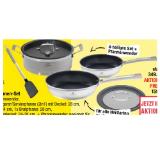Chef Cuisine Edelstahl Pfannen-Set 4-teilig + Pfannenwende Maximarkt 1 Set