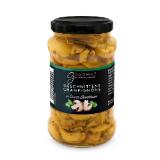 Gourmet Finest Cuisine Champignons geschnitten in Öl Thymian oder Basilikum HOFER 280 Gramm 1 Glas