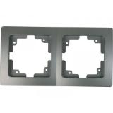 UNITEC Abdeckrahmen 2-fach „Monaco Platin“ 520552 HELLWEG 1 Stück