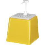 Hendi Pump-Saucenspender Gelb, Preisangabe ohne MwSt. (Preis inkl. MwSt. 23,99 €), METRO 1 Stück