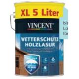 VINCENT Wetterschutz Holzlasur 408486 HELLWEG 5 Liter 1 Dose