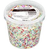 Decoressa Zuckerstreusel bunt, Preisangabe ohne MwSt. (Preis inkl. MwSt. 9,89 €), METRO 700 Gramm 1 Packung