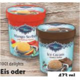 Promotion Bild von 1001 Delights Eis oder Sorbet versch. Sorten Lidl 473 Milliliter 1 Becher