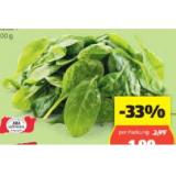 Promotion Bild von HOFER Marktplatz Blattspinat aus österreich HOFER 500 Gramm 1 Packung