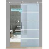 Bild von Durabil Glasschiebetür-Set „Edelstahl Open“ 128767 HELLWEG 1 Set