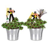 Glücksklee im Sektkübel versch. Dekostecker Lidl 1 Stück