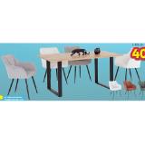 Tischgruppe 1630020903 + 1125003401 Möbelix 5 Stück