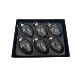 novooo Seasons Glas-Eier transparent PAGRO DISKONT 6 Stück 1 Packung
