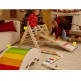 lupilu Holz-Kletterdreieck/ 2-in-1 Kletterleiter und -rutsche Lidl APP Preis 1 Stück