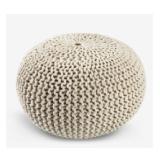Pouf NEBLE Strickstoff beige 3600529 JYSK 1 Stück