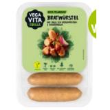 Bild von Vegavita Bratwürstel auf Basis von Erbsenprotein & Kichererbsen Sutterlüty 200 Gramm 1 Packung