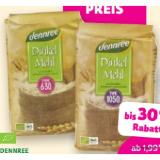 Dennree Bio-Dinkelmehl Type 630 oder Type 1050 Denns BioMarkt 1 Kilogramm 1 Packung