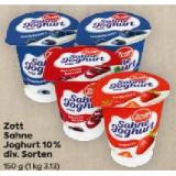 Zott Sahne Joghurt 10% div. Sorten BILLA PLUS 150 Gramm 1 Becher