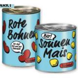 Südobst Bio-Berglinsen, Bio-Kichererbsen, Bio-Weisse oder Rote Bohnen, Käferbohnen oder Bio-Sonnenmais Maximarkt 1 Dose