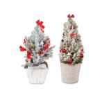 Weihnachtlich dekorierte Zuckerhutfichte Verschiedene Dekorationen Lidl 1 Stück