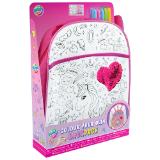 Rucksack zum Bemalen Einhorn oder Dinosaurier PAGRO DISKONT 1 Stück