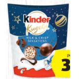 Kinder Kugeln Milk & Crisp HOFER 90 Gramm 1 Packung