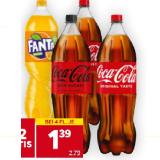 Coca-Cola Original, Zero od. Fanta BILLA PLUS 2 Liter 1 Flasche