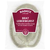 Radatz Bratleberwurst, Preisangabe ohne MwSt. (Preis inkl. MwSt. 3,07 €), METRO 300 Gramm 1 Stück