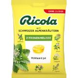 Ricola Bonbons Schweizer Alpenkräuter Zitronenmelisse ohne Zucker dm 75 Gramm 1 Packung