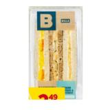 BILLA B 3er-Sandwich div. Sorten BILLA 1 Packung