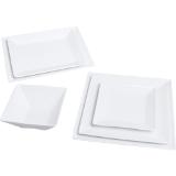 Metro Professional Porzellanserie Modern Dessertteller 19 x 19 cm, Preisangabe ohne MwSt. (Preis inkl. MwSt. 3,23 €), METRO 1 Stück
