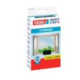 Bild von TESA Insect Stop Fliegengitter Standard mit Klettband 150 cm x 130 cm Anthrazit OBI 1 Packung