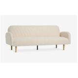 Schlafsofa PARADIS Teddyplüsch off-white/ eichenfarben 3650065 JYSK 1 Stück