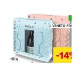 Brilla Prosecco oder Prosecco Rose Geschenkbox mit 2 Gläser DOC versch. Sorten MPREIS 0.75 Liter 1 Flasche