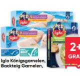iglo Königsgarnelen, Backteig Garnelen, Polardorsch Natur XXL, Knusprige Ofengarnelen, Wildlachs Natur oder Kabeljau Natur Maximarkt 1 Packung