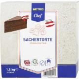 Metro Chef Sachertorte, Preisangabe ohne MwSt. (Preis inkl. MwSt. 32,99 €), METRO 1.50 Kilogramm 1 Packung