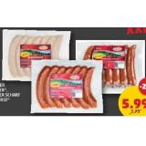 Promotion Bild von Schirnhofer Käsekrainer, Käsekrainer scharf od. Bratwurst Penny 800 Gramm 1 Packung