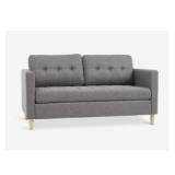 Sofa FALSLEV 2-Sitzer grau Stoff 3630124 JYSK 1 Stück