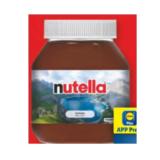 Promotion Bild von Ferrero Nutella Love my Country versch. Sorten Lidl Plus Vorteilspreis 750 Gramm 1 Glas