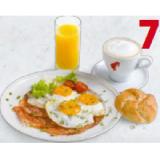 Frühstück Ham & Eggs inkl. 1 Heißgetränk nach Wahl & 1 Glas Orangensaft BILLA PLUS 1 Set