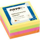 novooo Haftnotizen 75 x 75 mm, 400 Blatt, pastell oder intensiv im Megapack PAGRO DISKONT 1 Packung