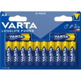 Varta Batterie Mignon Longlife Power AA LR6, Preisangabe ohne MwSt. (Preis inkl. MwSt. 5,99 €), METRO 12 Stück 1 Packung